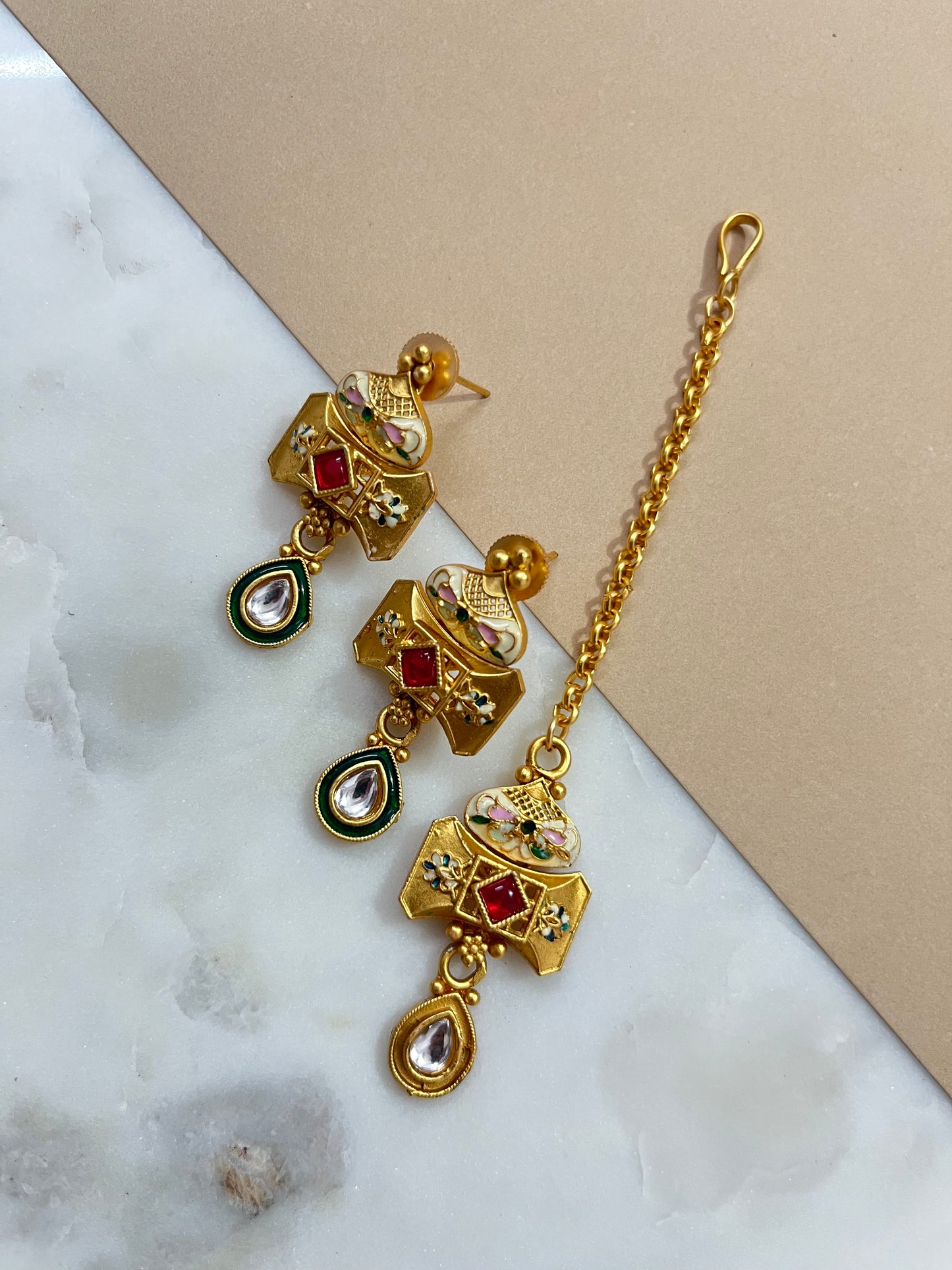 COMBO SET, GOLD LOOK ALIKE -4