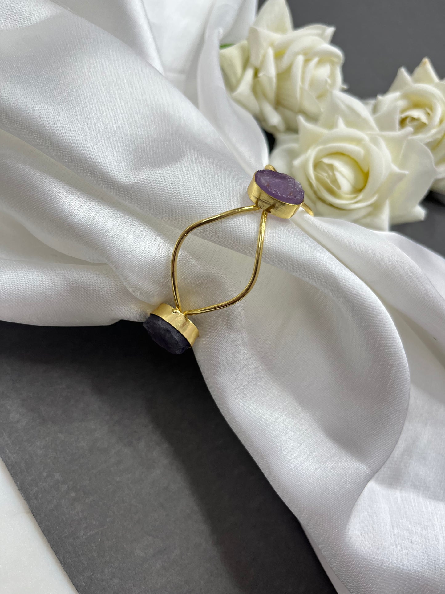 NATURAL STONE BANGLE