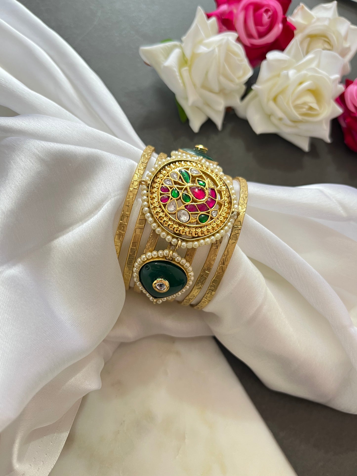 JADAU FUSION BANGLE IN IMITATION STONE