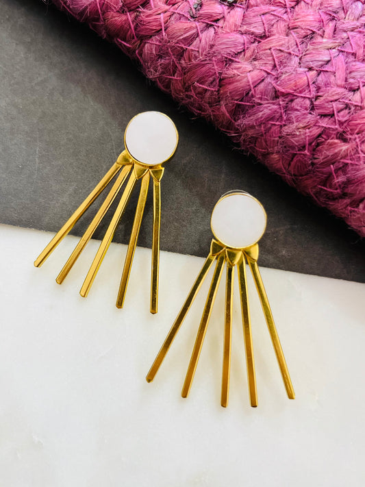 MOTHER OF PEARL STATEMENT STUD