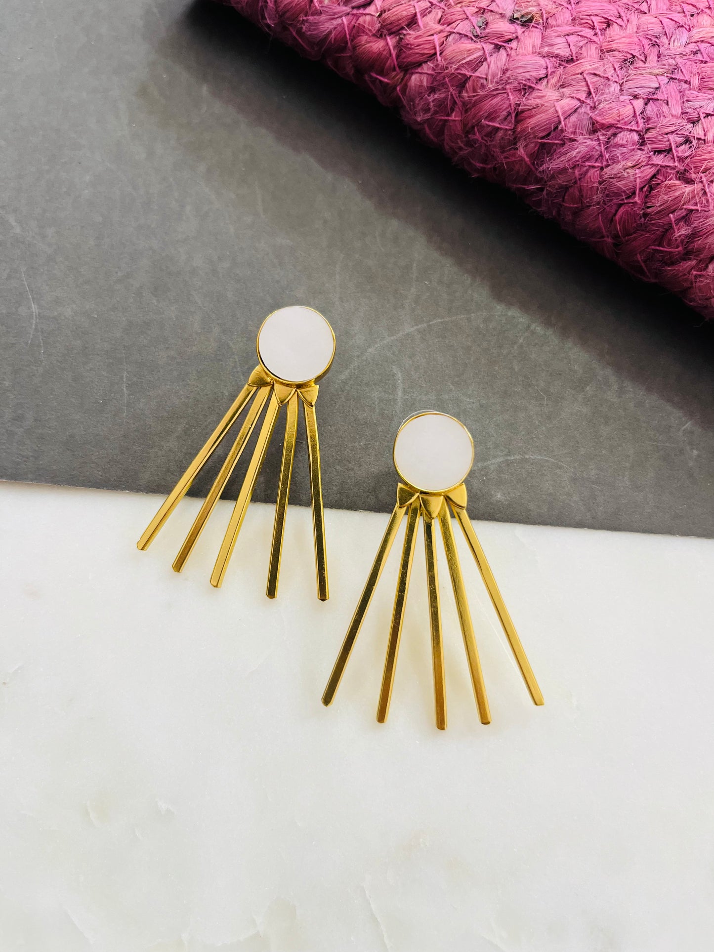 MOTHER OF PEARL STATEMENT STUD