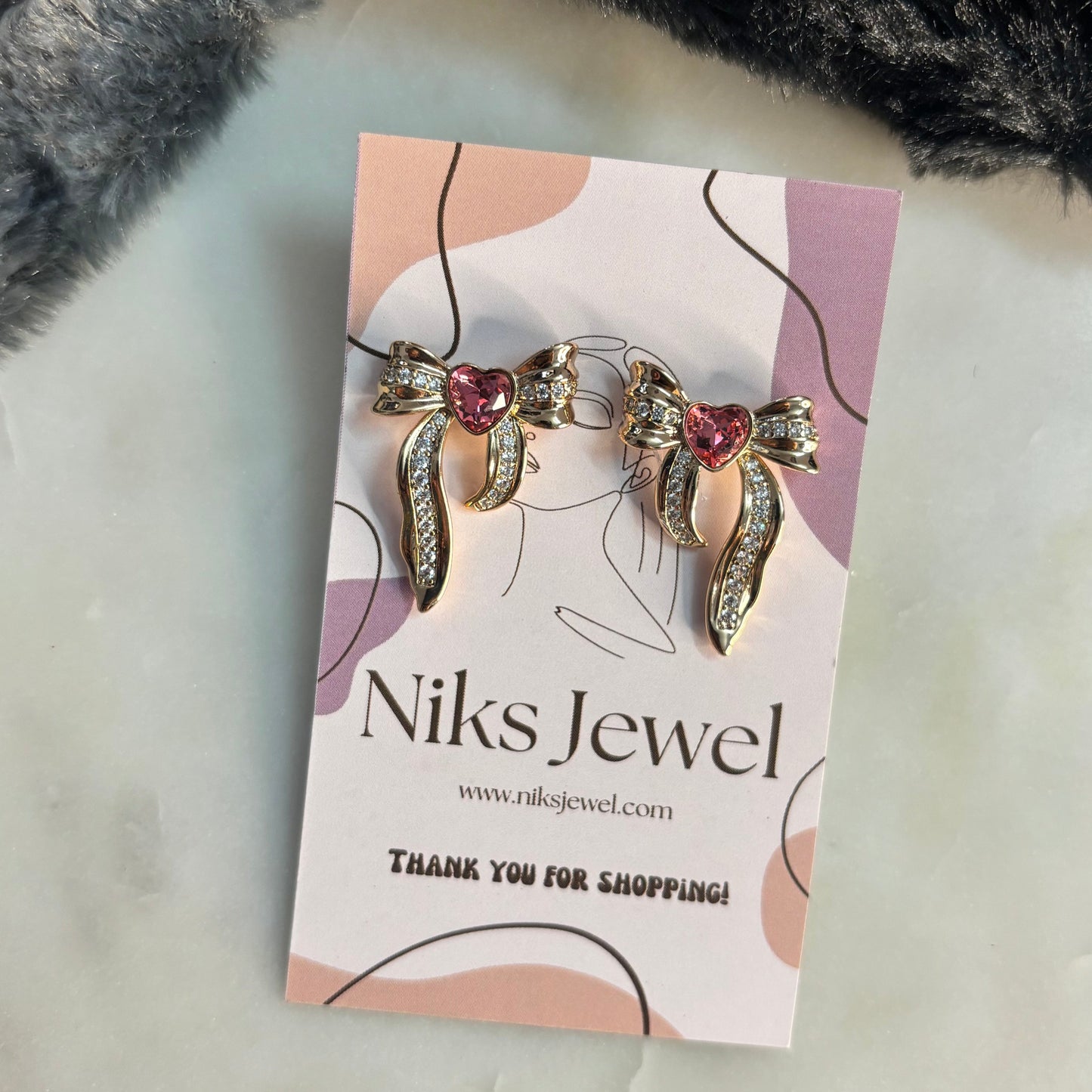 Anti-Turnish Bow Shape Earring