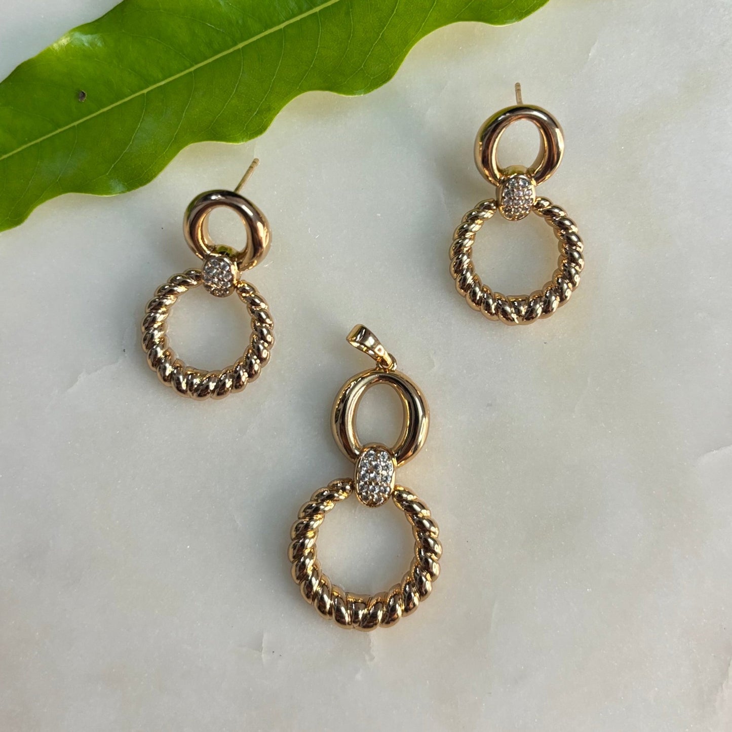 Pendant with Earring Combo Set
