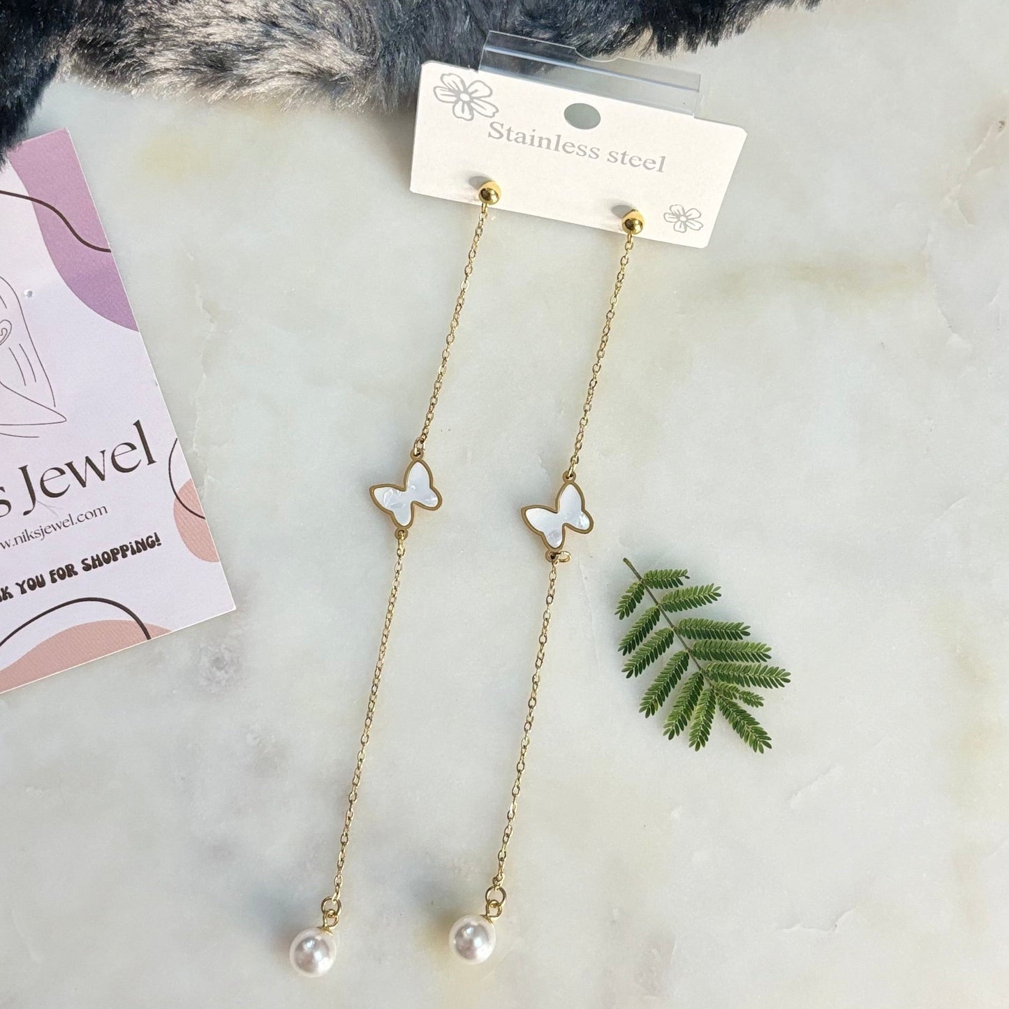 MOP Butterfly Long Dangler