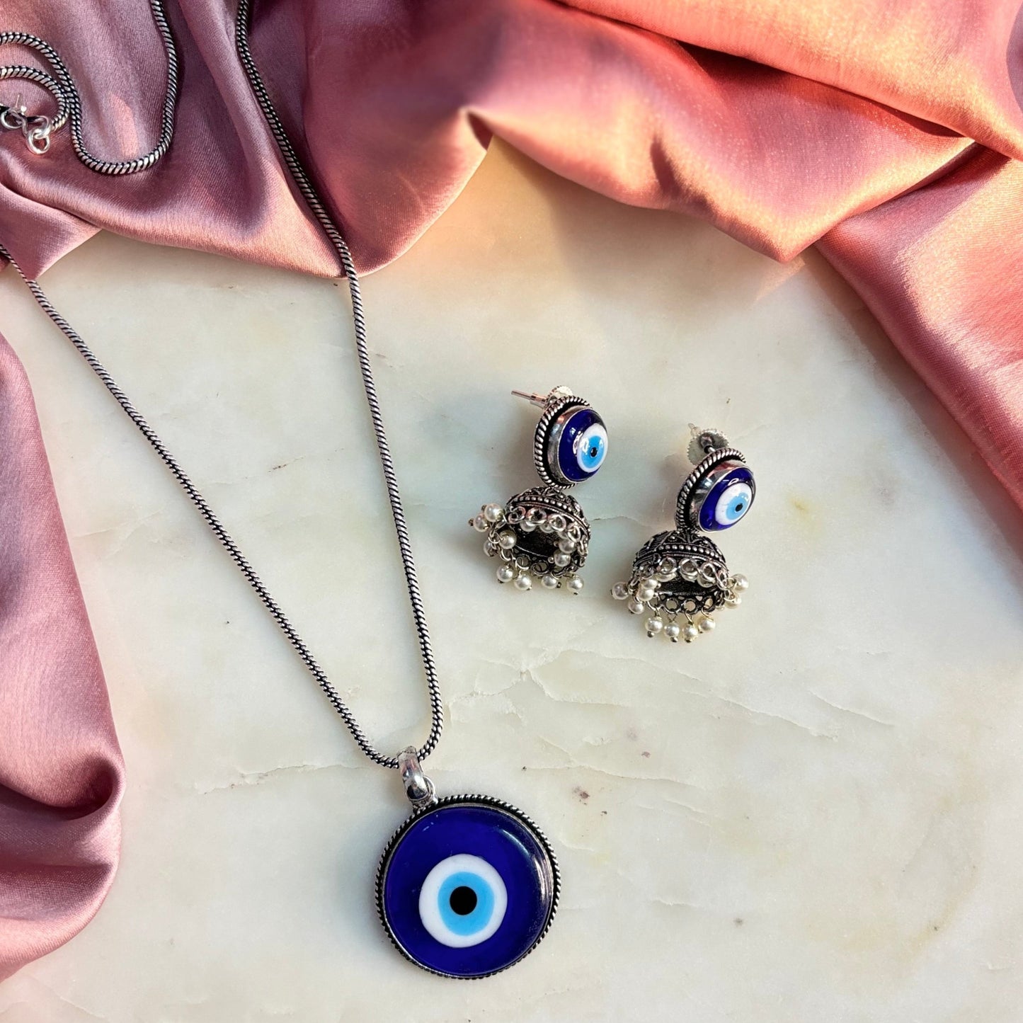 Evil Eye Pendant Set