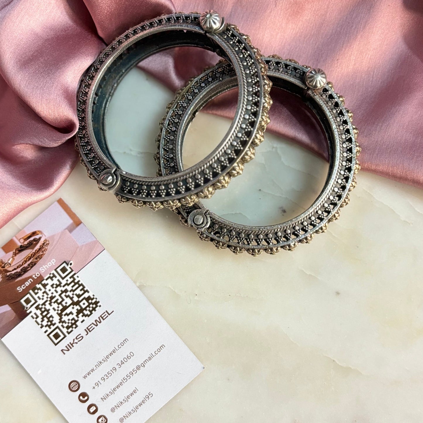 Dual Tone Bangle - 1 Piece