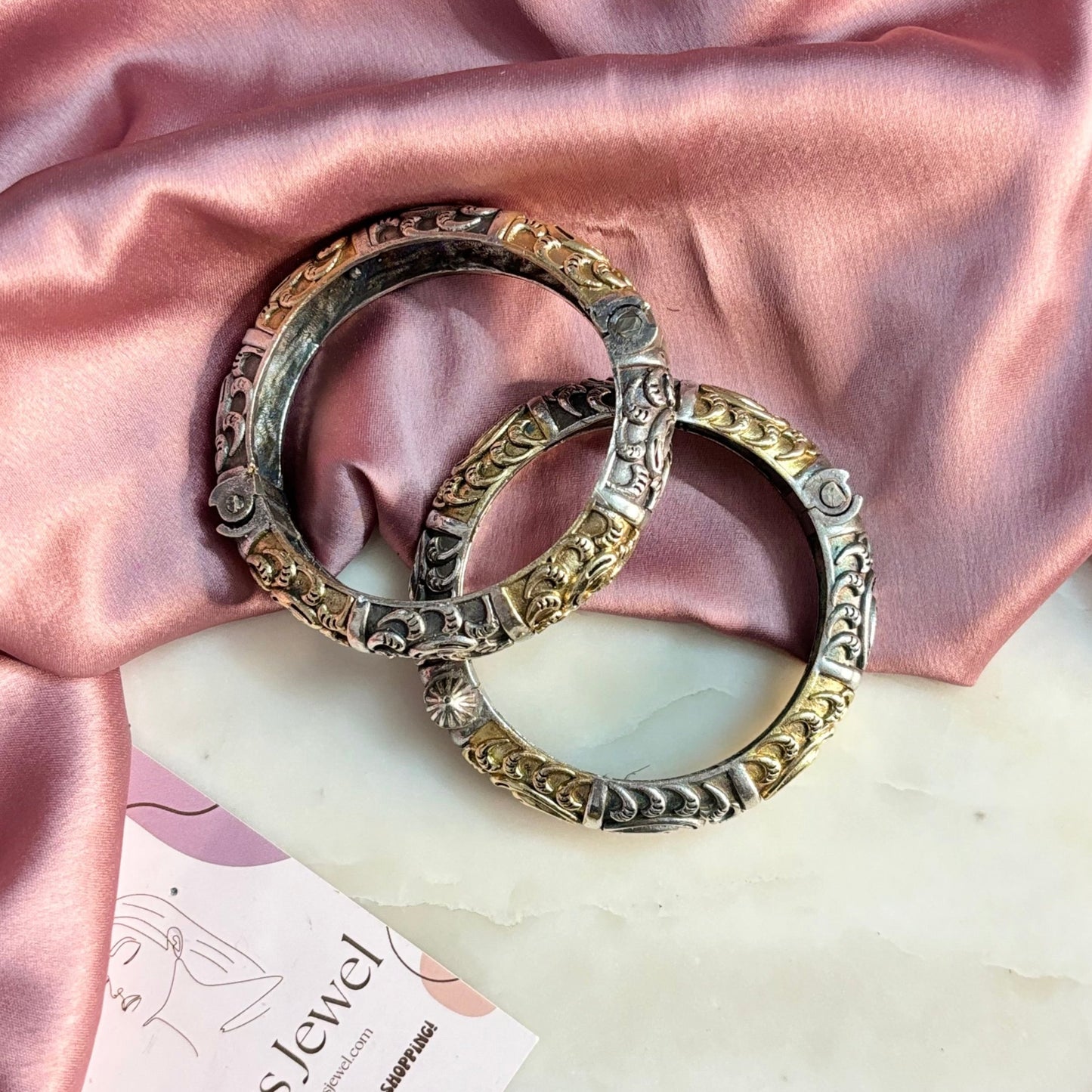 Dual Tone Bangle - 1 Piece