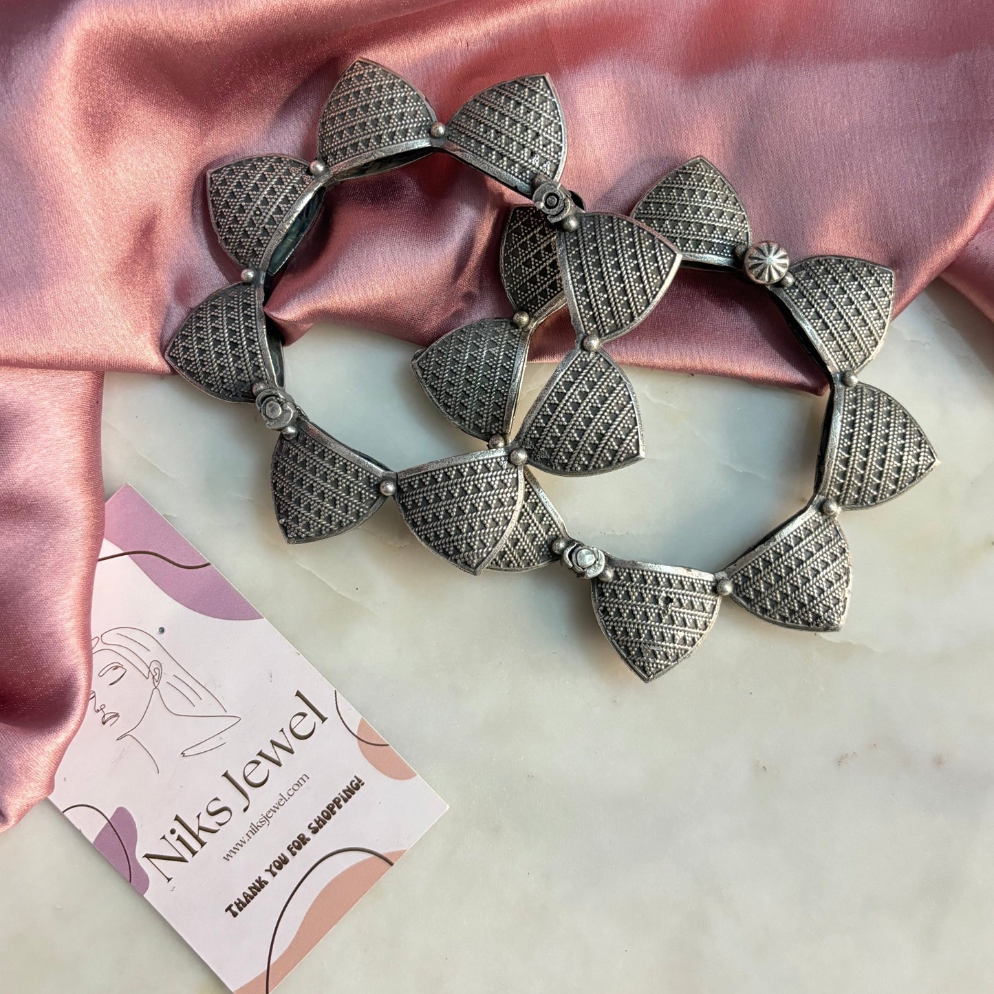 Silver Look Alike Bangle - 1 Piece