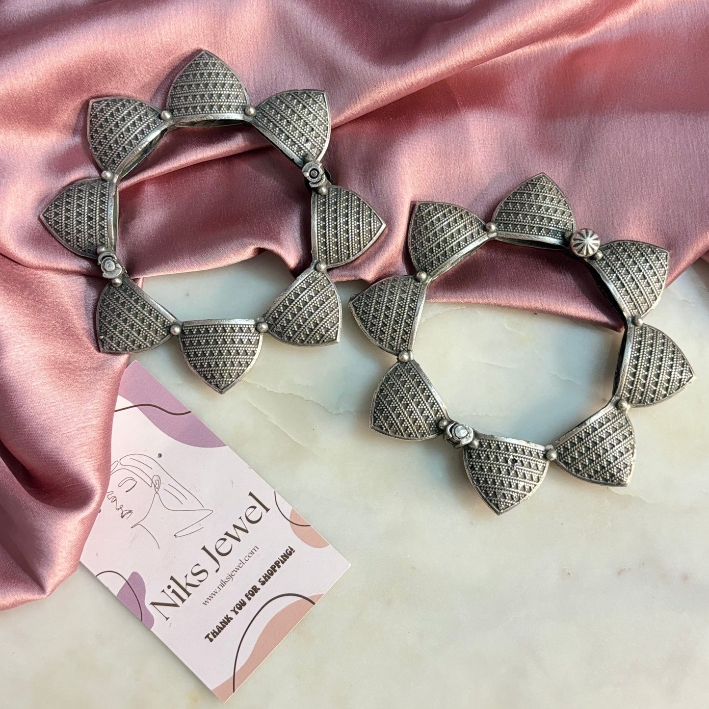 Silver Look Alike Bangle - 1 Piece