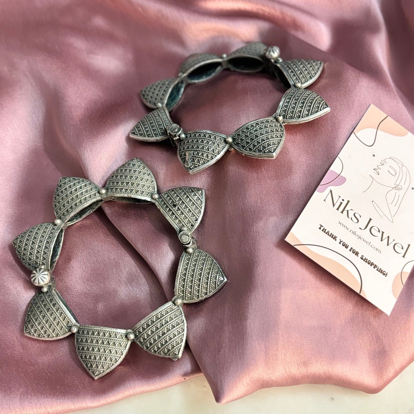 Silver Look Alike Bangle - 1 Piece