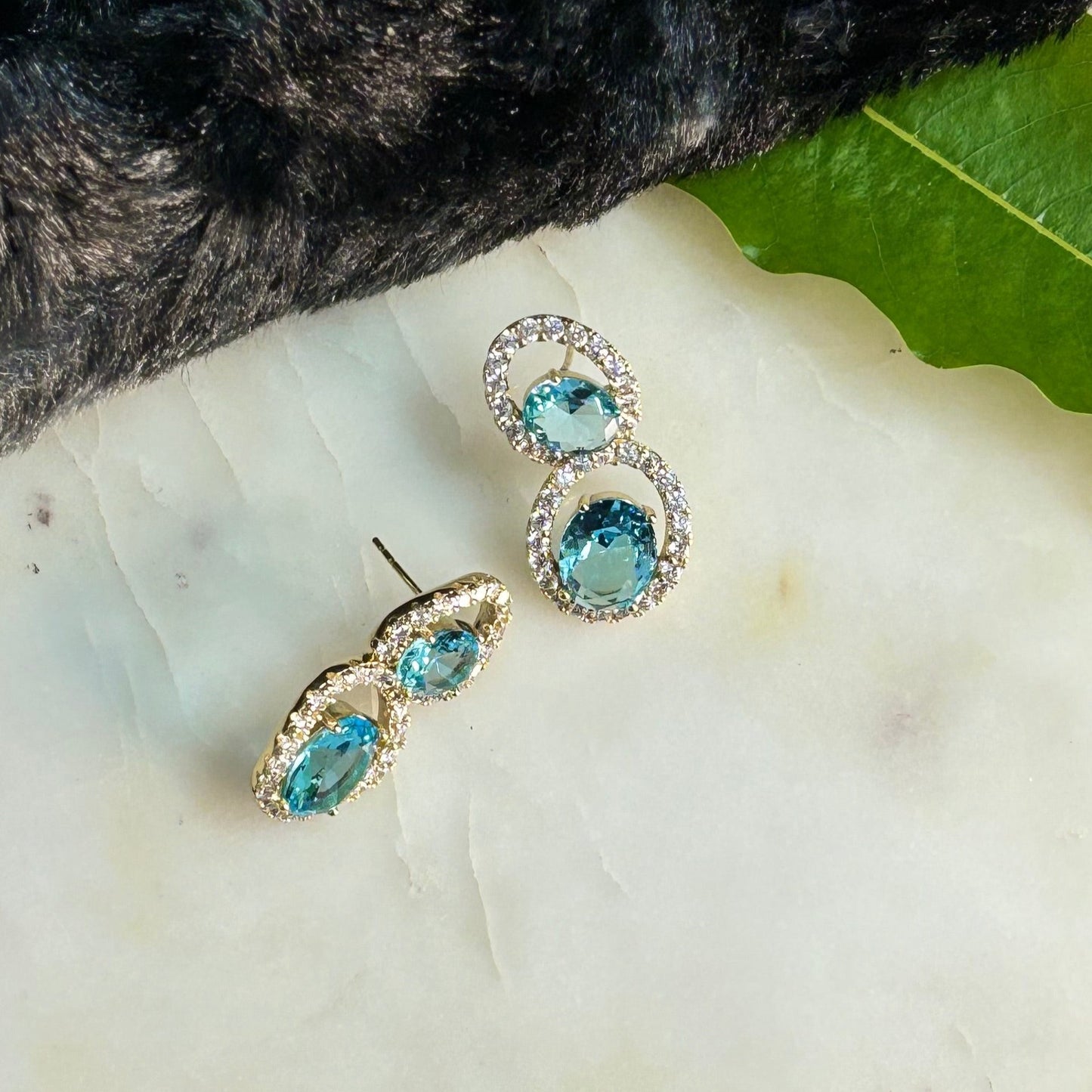 Crystal Earring - Sky
