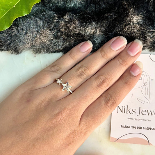 Twinkling Star Open Ring