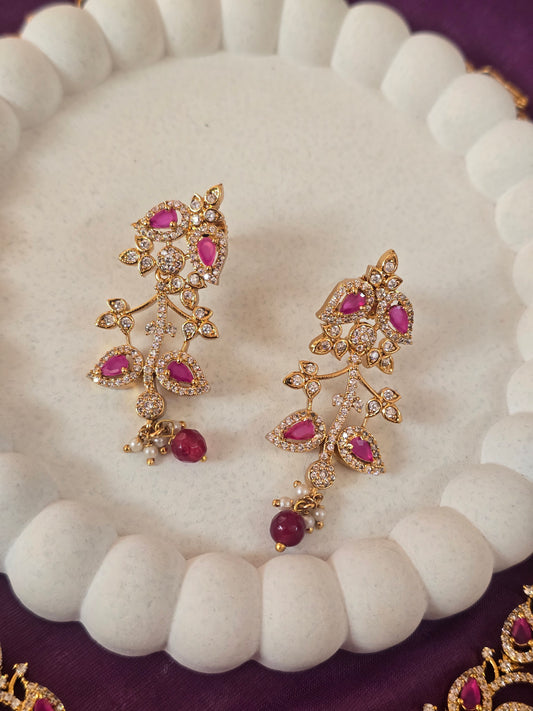 Minimal Ruby Necklace