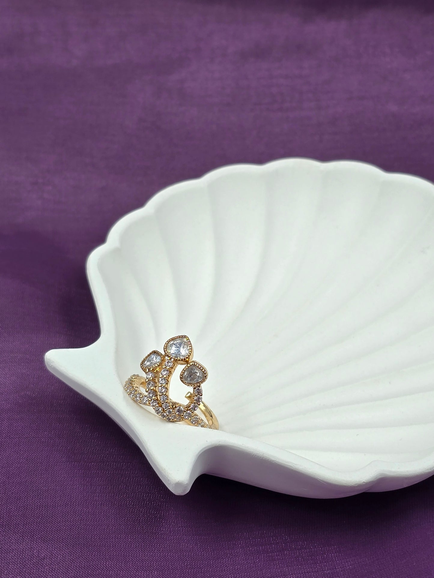 Minimal Polki Adjustable Ring