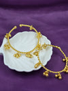 Gold-Toned Ghungroo Twist Kada Set- FREE SIZE