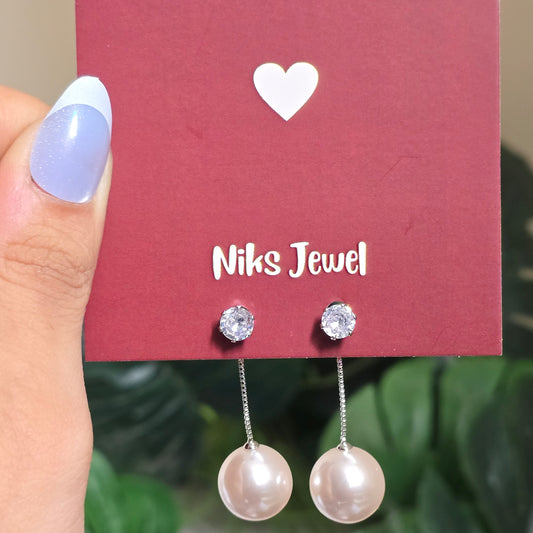 Elegant Pearl Drop Earrings ✨