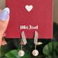 Crystal Pearl Drop Earrings