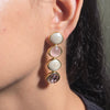 Blush Pink Multi-Stone Drop Earrings ✨