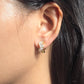 Wave Crystal Stud Earrings.