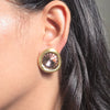 Champagne Crystal Statement Stud Earrings ✨ |