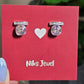 Bar-Top Cushion Cut CZ Studs.