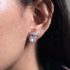 Bar-Top Cushion Cut CZ Studs.