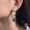 Statement 4-Tier Cascade Earring.