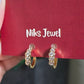 Classic Crystal Hoop Earrings.