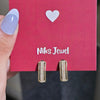 Pavé Crystal Gold Hoop Earrings.