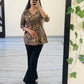 Floral Angrakha Pattern Pure Cotton Top