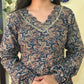 Full-sleeves Pure Cotton Anarkali Set