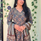 Full-sleeves Pure Cotton Anarkali Set