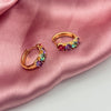 Gold look-alike Small Hoop - Multi