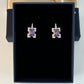 Regal Amethyst Silver Drop Earrings