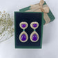 Doublet stone earring