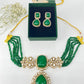 Doublet stone with polki choker