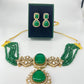 Doublet stone with polki choker