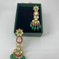 floral kundan earring