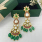 floral kundan earring