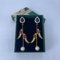 Bird drop polki earring