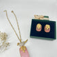 Bird stone pendent set