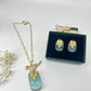 Bird stone pendent set