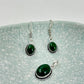 Natural Green Aventurine stone pendant & earring set