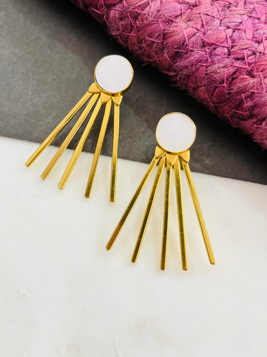 MOTHER OF PEARL STATEMENT STUD