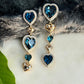 HEART SHAPED SWAROVSKI CRYSTAL DANGLER