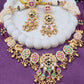 Antique Temple Necklace with Multicolour Stone Detailing