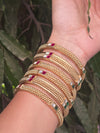 Elegant Beaded Stone-Studded Daily Wear Bangles