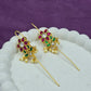 Floral Threader Dangler Earrings