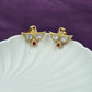 Majestic Style: Gold-Plated Polki Eagle Studs