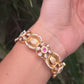 Antique Pearl-Edged Kada Openable  Bangles